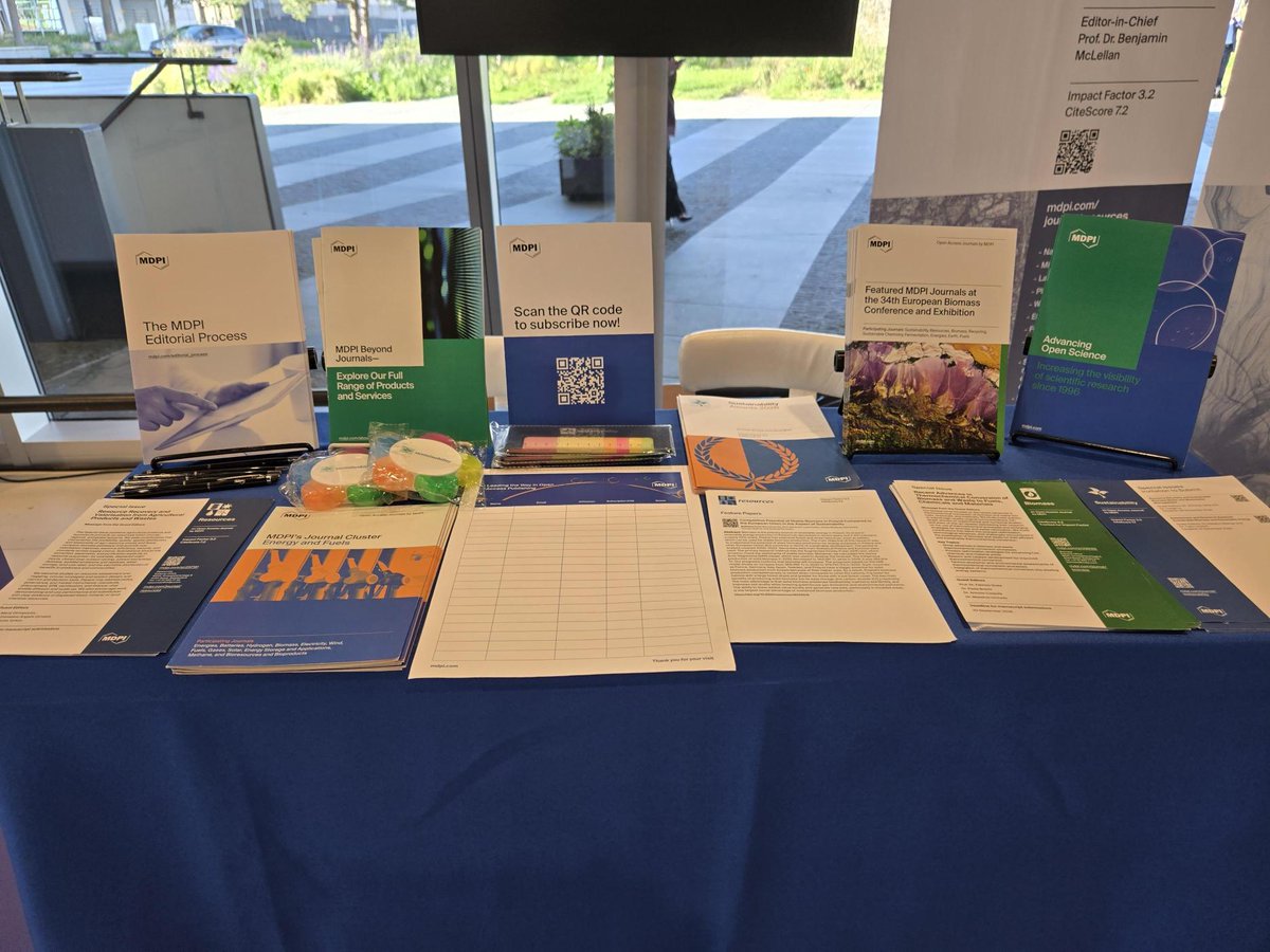 Resources_MDPI's tweet photo. Meet Us at the EUBCE - European Biomass Conference &amp; Exhibition 2026 , 19–22 May 2026, The Hague, The Netherlands

https://t.co/ay9D27eg5E

 Our delegates look forward to meeting you in person at  our booth and answering any questions that you may have. https://t.co/bK0Ot9f4pE