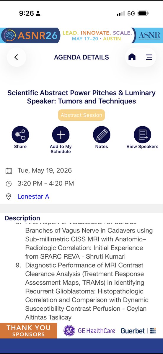 CTaslicay's tweet photo. Join my presentation at #ASNR26 today to explore how contrast clearance analysis can help differentiate recurrent glioblastoma from post-treatment effects. @TheASNR @UTSW_Radiology @UTSWMedCenter https://t.co/OesvRcAZUO