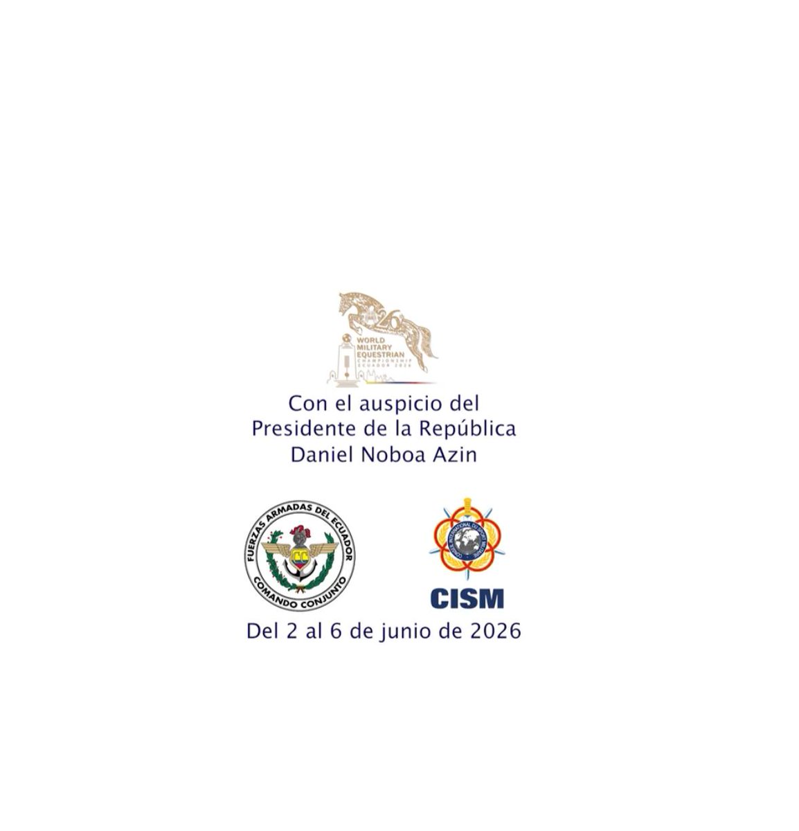 LagranjaEc's tweet photo. Mientras el país enfrenta inseguridad, desempleo y una crisis económica que golpea a miles de familias, el presidente @DanielNoboaOk parece más preocupado por congraciarse con el alto mando militar auspiciando caprichos como un evento hípico en Sangolquí.

La polémica aumenta porque en la publicidad del evento se utiliza la imagen del monumento a la Mitad del Mundo sin autorización, irrespetando uno de los principales íconos turísticos y patrimoniales del Ecuador.

El Ecuador se pregunta: ¿para este evento se están utilizando recursos públicos o el auspicio sale de la billetera personal del primer mandatario?