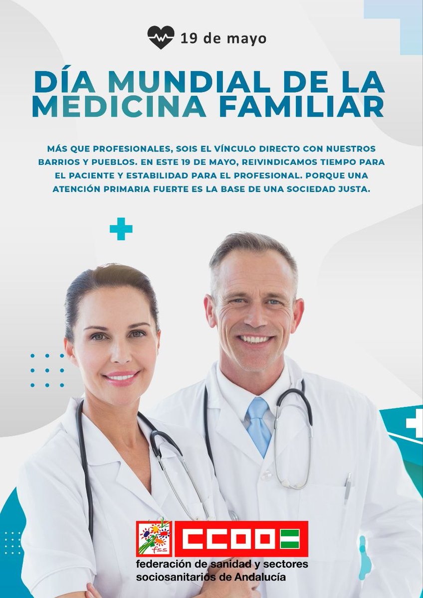 AgsCcoo's tweet photo. 🗓️ En el Día de la Medicina Familiar reivindicamos que la Atención Primaria fuerte es la base de una sociedad justa

#MedicinaFamiliar https://t.co/Ew1ceiH6fE