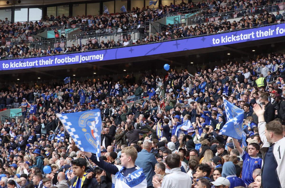 Payney890's tweet photo. Opportunity of a lifetime in front of over 43,000 people at Wembley Stadium 🏟️ 

Gutted we couldn’t get it over the line for everyone that turned out but the boys were different class on the day and should be proud of the season they’ve had 💙 https://t.co/5VMn4PUsHr