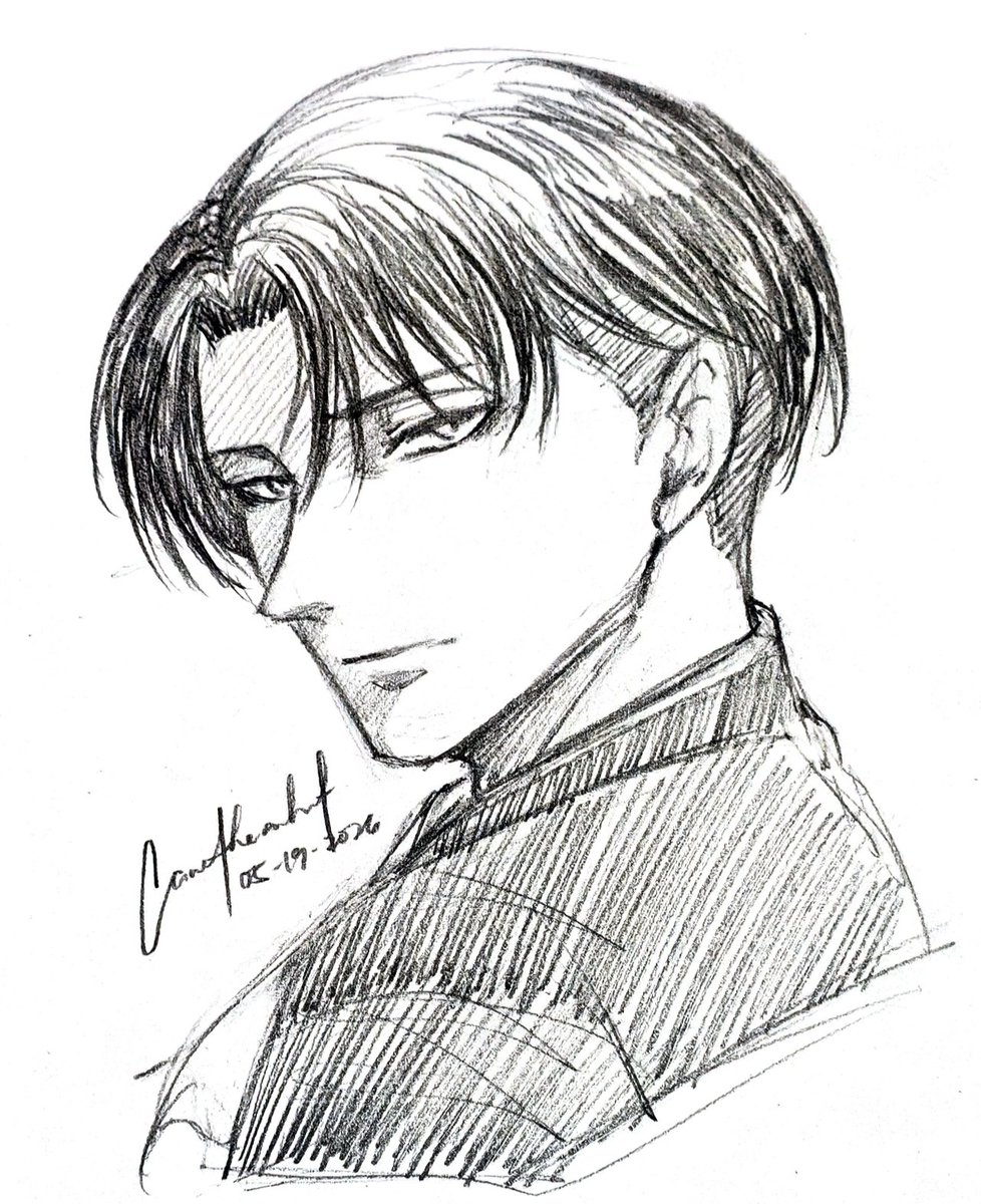canetheartist's tweet photo. Levi Ackerman! 🥹🩷 I just love him too much! Quick sketch I did today!

#leviackerman #attackontitan #shingekinokyojin #aot #levifanart #sketch #fanart https://t.co/EU0pZfKk1d