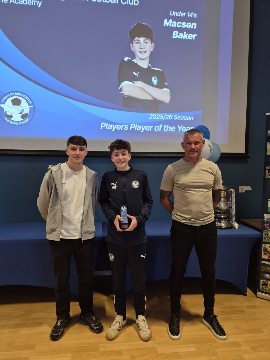 airbusacademy's tweet photo. Airbus Academy End of Season Awards 2025/26

Under 14

Coaches Player of the year
Arthur Williams

Players player
Macsen Baker https://t.co/CYzOPnZ7lV