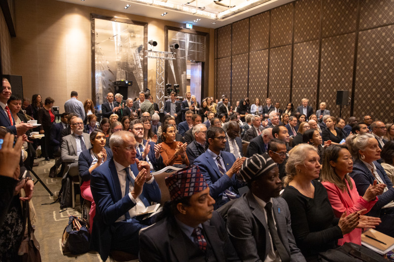 ResolveTSL's tweet photo. Yesterday, we gathered with health experts from @gatesfoundation , @Pandemic_Fund and the 7-1-7 Alliance to celebrate the power of preparedness and launch the fourth edition of our flagship Epidemics That Didn’t Happen report. 

In an inspiring panel, health leaders from Ethiopia, Indonesia, Rwanda and the Caribbean shared how strategic investments in health security prevent epidemics and save lives. The 7-1-7 target makes the impact of these investments visible and measurable—providing countries with a roadmap to create a successful outbreak response. 

Thank you to everyone who joined us in Geneva yesterday. Together, we’re working to build a world where every country has the tools to identify outbreaks and stop them before they spiral into epidemics. 

Read our new Epidemics That Didn’t Happen report: https://t.co/IpuJrn8dMq