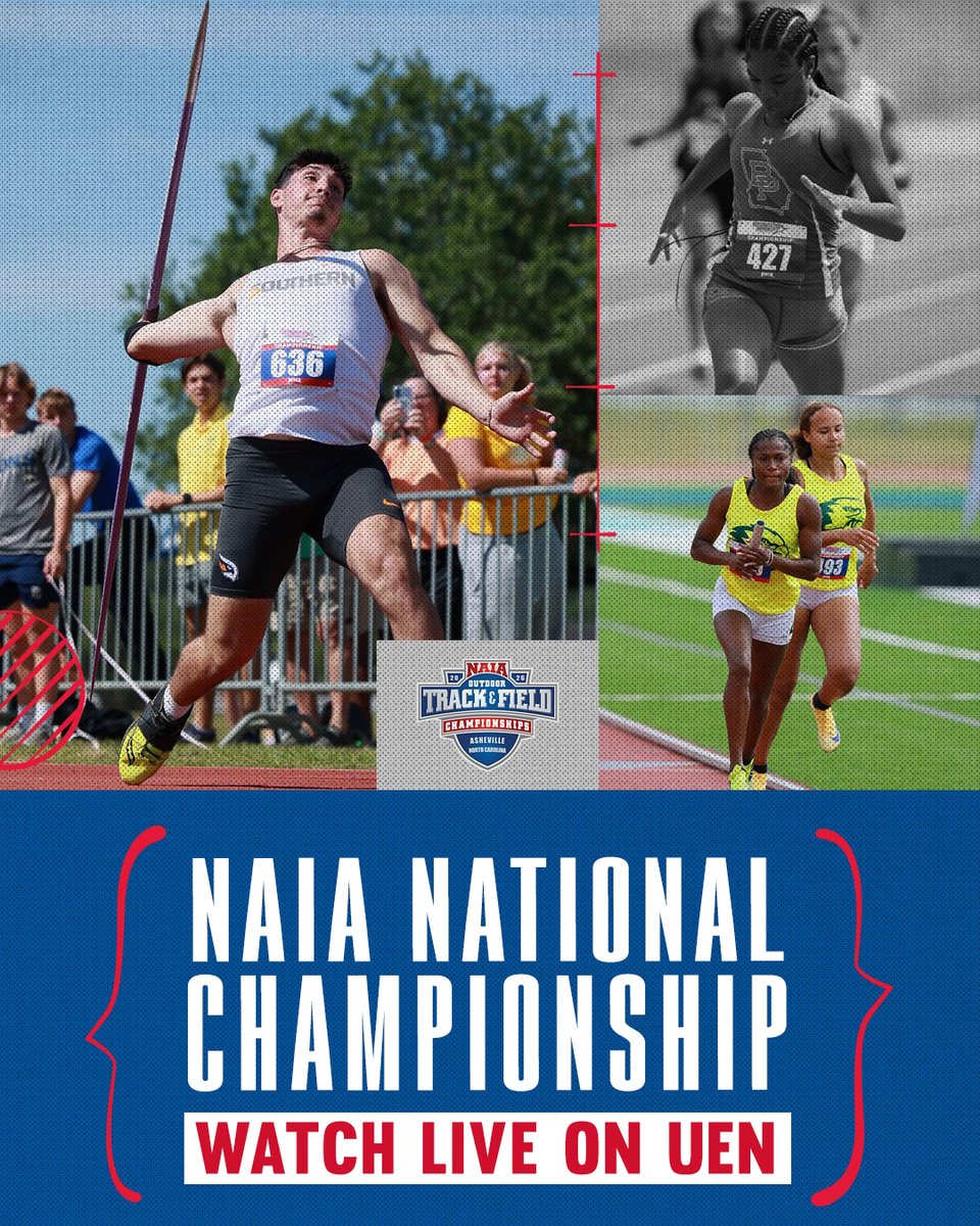 SSACsports's tweet photo. SSAC student-athletes will compete in the 2026 NAIA M&amp;W Outdoor T&amp;F National Championships starting Wednesday!

Watch it all on @UrbanEdgeTv - https://t.co/lgMbVDKimZ

🔗 https://t.co/4ABRukX1cq https://t.co/4z5XKI1JjT