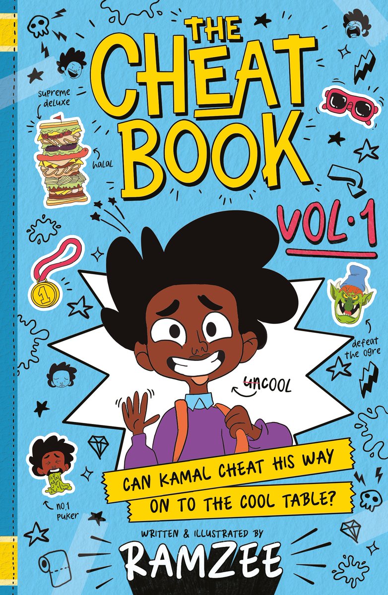 LancashireSLS's tweet photo. 🤮📚No cheating here… just a winning formula!
'The Cheat Book' by @RamzeeRawkz 
Photo Credit: Heather Kelly 
@HachetteKids 

is the #FantasticBookAwards Group C winner,
chosen by the children of Lancashire and beyond! 

From invisible to INVINCIBLE indeed! 
#GoAllIn2026 ✨ https://t.co/fP1cHiT6iw