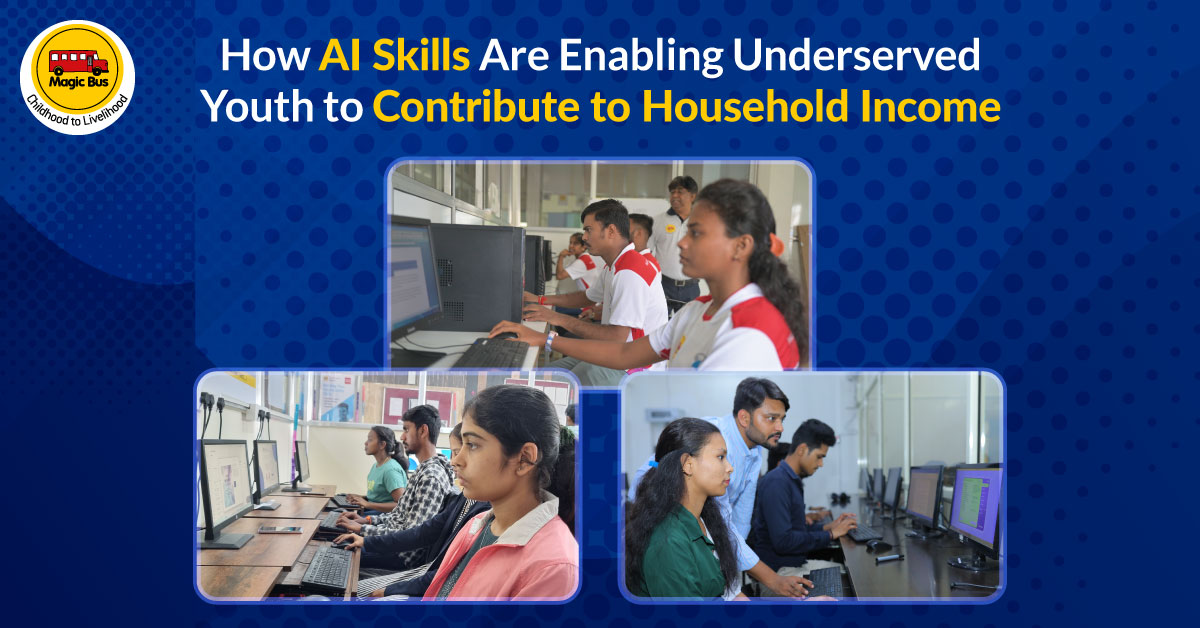 MagicBusIndia's tweet photo. AI is no longer just transforming industries, it’s transforming lives.

Across underserved communities, young people are learning practical AI skills that are helping them earn, support their families, and build confidence for a better future. What once seemed inaccessible is now becoming a pathway to dignity, opportunity, and economic participation.

This shift is a reminder that the real power of AI lies not just in innovation, but in inclusion.

Click to read the full article: https://t.co/0mjkwcicec 

#AI #DigitalInclusion #YouthEmpowerment #FutureOfWork #Education #Skilling #SocialImpact #ArtificialIntelligence