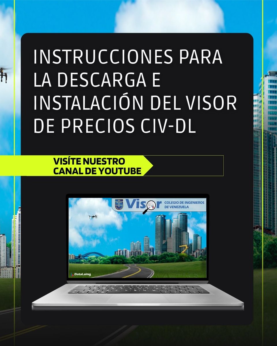 CIV_Costos's tweet photo. Instrucciones para la descarga
¡Paso a paso! Te enseñamos cómo descargar e instalar el Visor CIV-DataLaing sin complicaciones. Mira el video aquí: https://t.co/Iwpl7ON9x2 #Tutorial #SoftwareIngeniería  #VisorCIVDL #PasoAPaso https://t.co/LAL4Cyg067