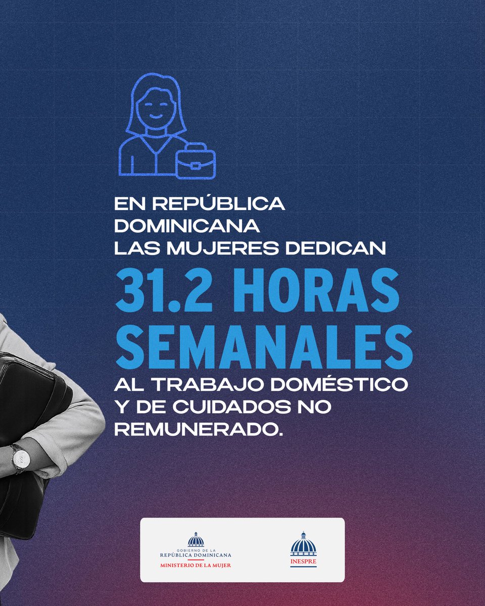 InespreRD's tweet photo. Después de cada jornada, millones de mujeres dominicanas continúan trabajando por sus familias, sus hogares y sus sueños.

Porque detrás de cada hogar, hay una mujer que nunca se detiene. 

#InespreRD https://t.co/1QGUuRYAYm