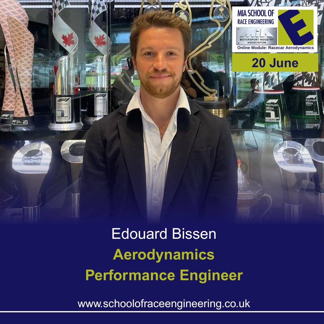 MIARaceEngineer's tweet photo. We’re excited to welcome Edouard Bissen as a tutor for our Racecar Aerodynamics module!

Edouard began his career as a GT4 Race Engineer in 2016. He transitioned into Formula 1 in 2019, working in aerodynamics at Haas F1 Team. In 2023, he joined Oracle Red Bull Racing. https://t.co/FbCOYFqJZl