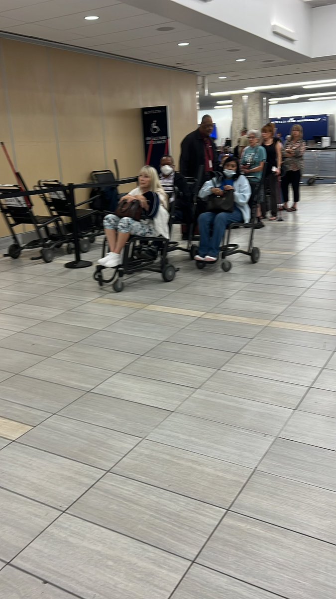 bharatpatelfl's tweet photo. @Delta  how about helping Delta   Skymiles members at the Wheelchair assistance @tampa_airport get to there flight on time https://t.co/a1R6603pnj