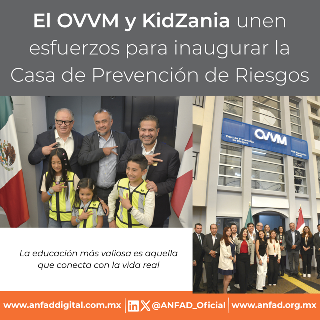 ANFAD_Oficial's tweet photo. 🔍📲 No dejes de leer el artículo "El OVVM y KidZania unen esfuerzos para inaugurar la Casa de Prevención de Riesgos" sólo en Revista ANFAD Digital. 
✍️🔗https://t.co/SG24lg6WZ0

@OVVM_oficial @ANCE_MX @ANFAD_Oficial @KidZaniaMexico 
#Industria #IndustriaNacional https://t.co/1Z3HhZeqIK