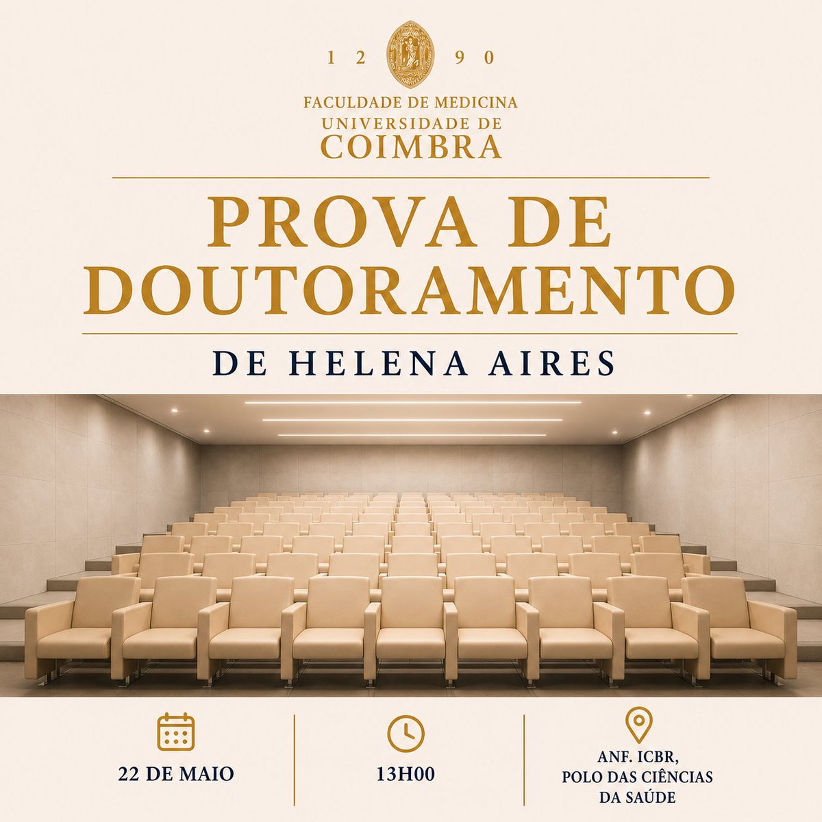 befmuc's tweet photo. Prova de Doutoramento de 𝗛𝗲𝗹𝗲𝗻𝗮 𝗜𝘀𝗮𝗯𝗲𝗹 𝗥𝗲𝗶𝘀 𝗔𝗶𝗿𝗲𝘀
 
Título da Tese: 𝙉𝙤𝙫𝙖𝙨 𝙞𝙣𝙩𝙚𝙧𝙫𝙚𝙣çõ𝙚𝙨 𝙛𝙖𝙧𝙢𝙖𝙘𝙤𝙡ó𝙜𝙞𝙘𝙖𝙨 𝙥𝙖𝙧𝙖 𝙖 𝙚𝙡𝙞𝙢𝙞𝙣𝙖çã𝙤 𝙙𝙚 𝙘é𝙡𝙪𝙡𝙖𝙨 𝙨𝙚𝙣𝙚𝙨𝙘𝙚𝙣𝙩𝙚𝙨.

#FMUC #befmuc #provasacademicas #geafmuc #ucoimbra https://t.co/flhFGcXkvu