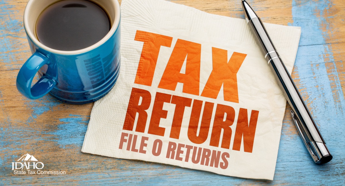 idahotax's tweet photo. Idaho permitted account holders: Remember to file on your regular schedule, even if you have 0 to report. If you don’t, you’ll get an estimate total due or letter asking you to file. File in TAP at https://t.co/qotCgX2RUq. https://t.co/UdoiXbHQcl
