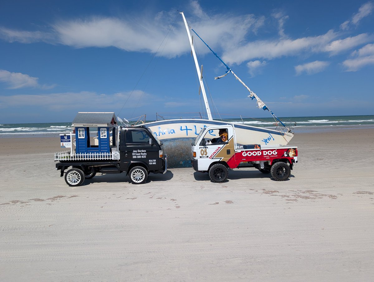 AgentJoeyG_com's tweet photo. Cruising the coast from Ormond Beach down to New Smyrna Beach! 🌊🛻

We took the mini trucks out for an incredible day on the sand, covering the absolute best of our Volusia County beaches.

Loving where you live is everything, and we really do have paradise right in our backyard https://t.co/1hFkyDYQ4t