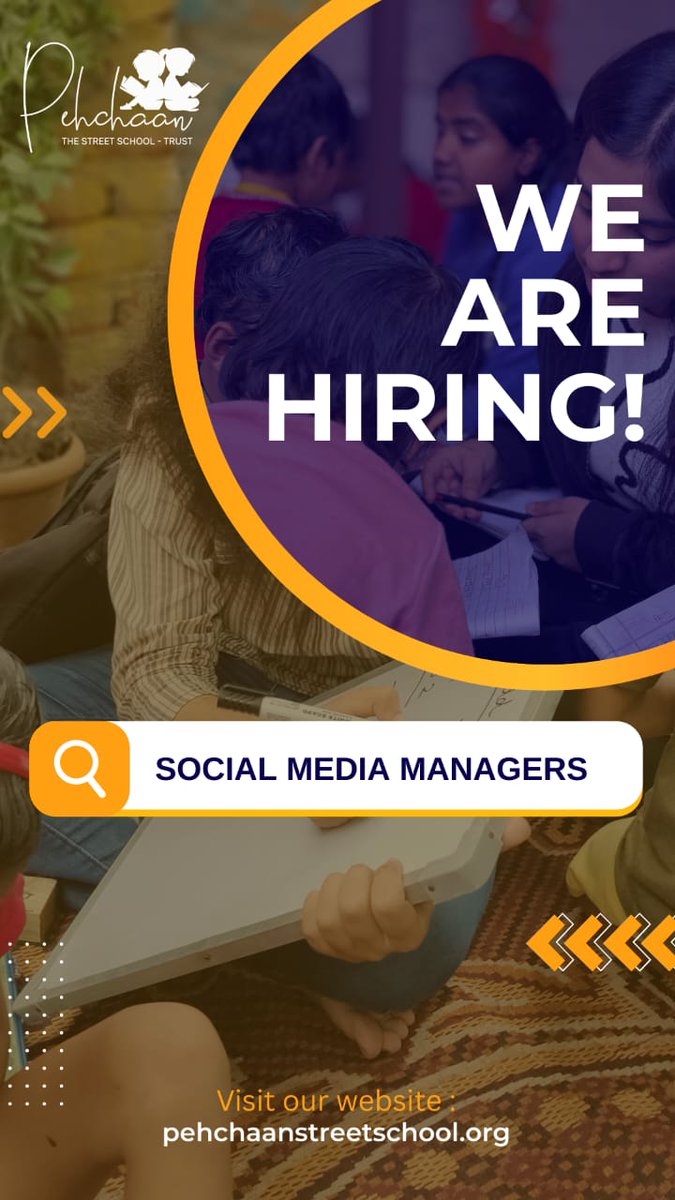 Tilotma7's tweet photo. 📱 We’re Hiring: Social Media Manager Interns

Help @Pehchaan_School spread awareness and create impact online.

📜 Certificate + 📄 Letter of Recommendation

Apply: https://t.co/3NdmubJVpO

#SocialMediaManager #Internship #Hiring https://t.co/G9s1mLE2QF