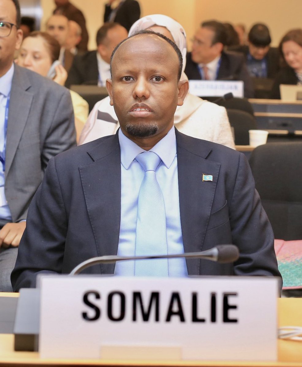 MoH_Somalia's tweet photo. H.E. @DrAliHajiadam, Minister of Health of Somalia, and his delegation participated in the opening of the 79th World Health Assembly #WHA79 in Geneva, Switzerland. https://t.co/K3QE9dBVo9