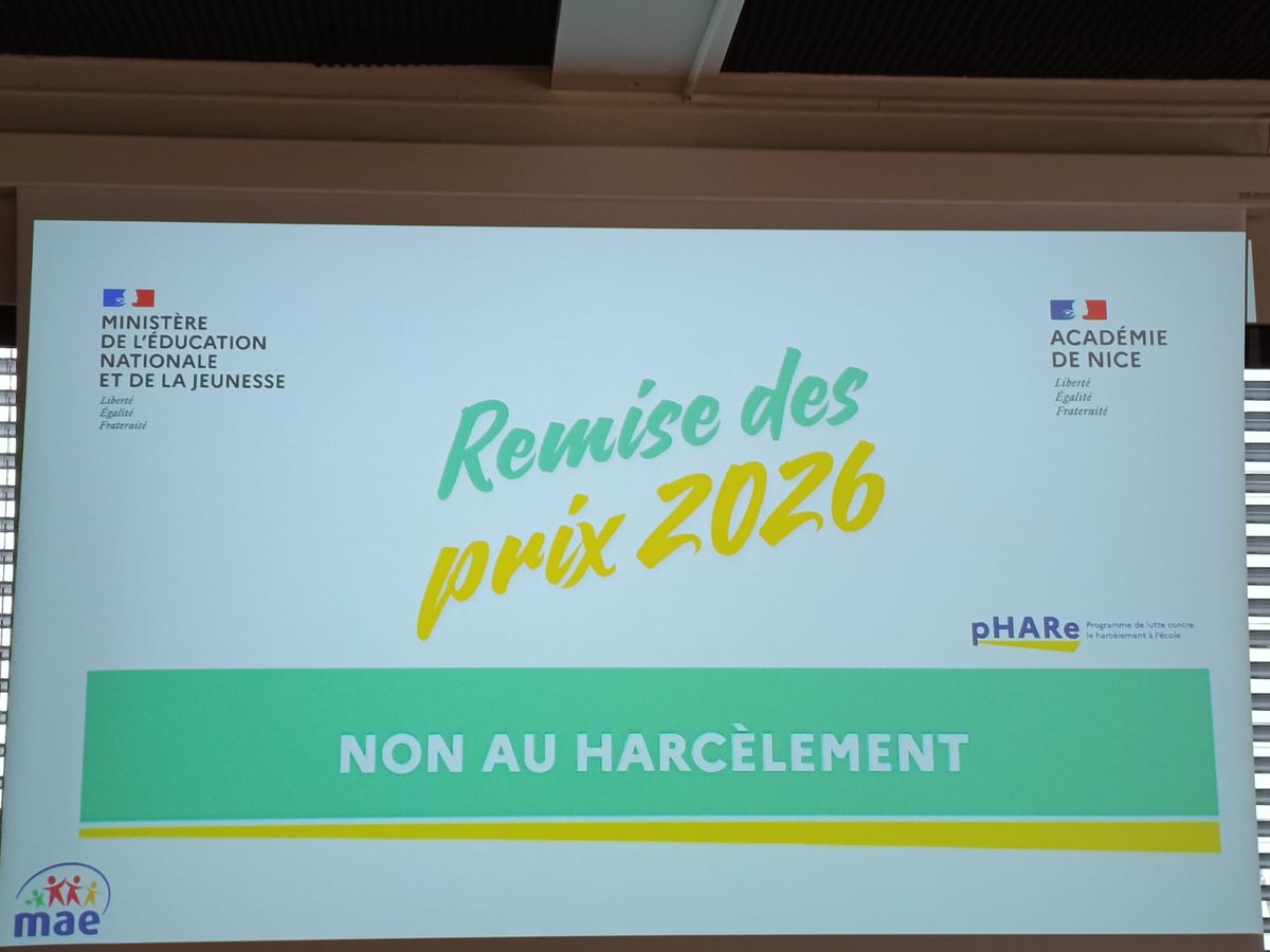 LyceeParc's tweet photo. Remise des prix au Rectorat de Nice pour notre participation au concours "Non au harcèlement" : Coup de coeur du Pôle académique ! ❤️ https://t.co/nIbJsBM0Ro