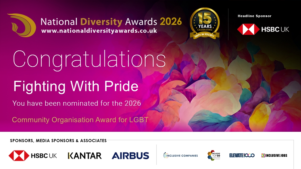 fightingwpride's tweet photo. Just a reminder that you have 24 hours to vote for FWP in the National Diversity Awards #NDA26 where we are nominated in the Community Organisation Award Category.

Vote here

https://t.co/FUW8XRKrq6 https://t.co/NbzzCkizS4
