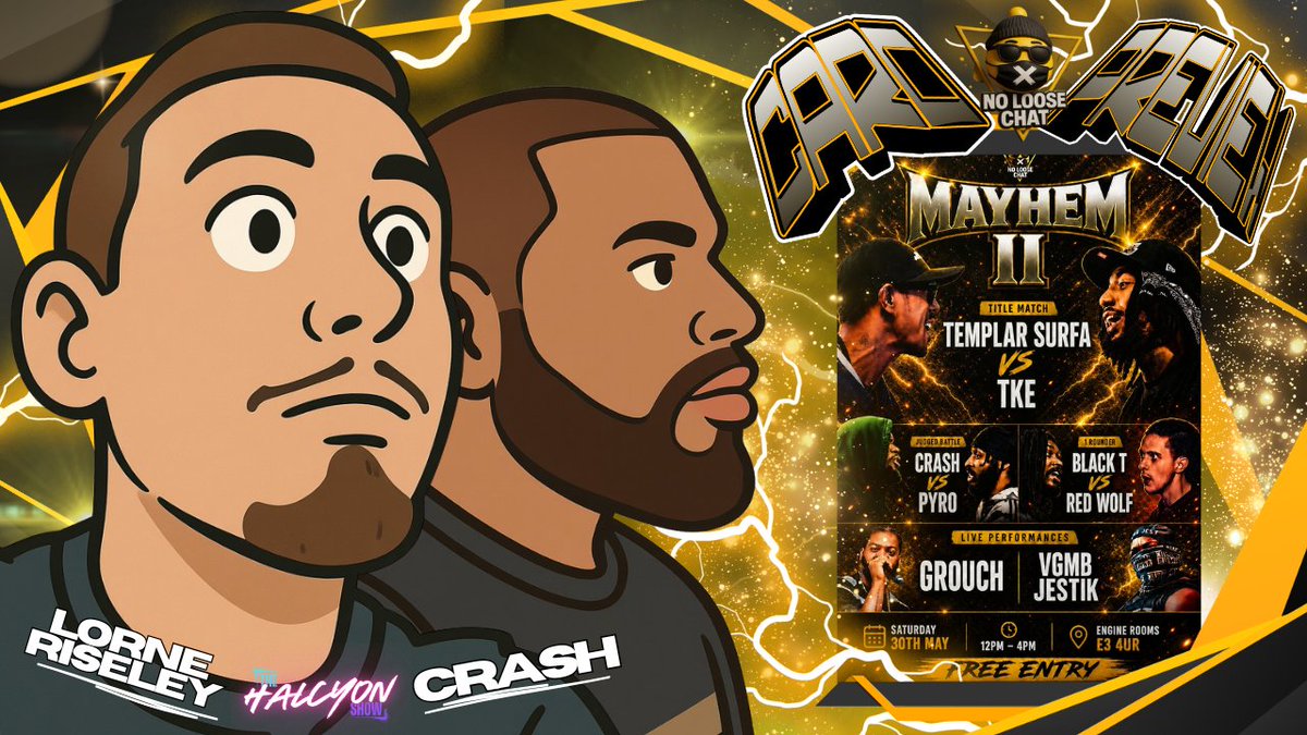 HalcyonThe36557's tweet photo. https://t.co/XjiSPpj51T

Me and @ightImaCrashOut will see you Monday next week to preview this card for @NoLooseChat.

9pm. Let's go through every battle, and every battler, and make some predictions in time for the event itself, taking place on the 30th May 12pm!! https://t.co/X96jB22l0G