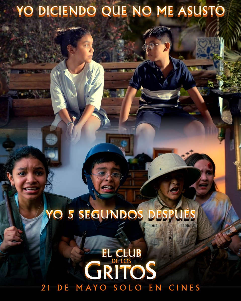 StarfilmsP's tweet photo. Cuando la aventura se pone oscura, todos gritan igual. #ElClubDeLosGritos 😱🐈‍⬛🧟 Estreno 21 de mayo, #SoloEnCines. https://t.co/z9YF3Mj4N6