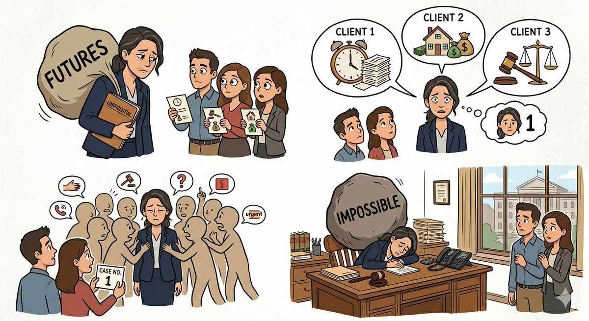 TheMatovu's tweet photo. Being a lawyer means carrying the weight of people’s futures while managing expectations that assume you only have one client. Some days it feels impossible. https://t.co/gNx7Zm4MwP