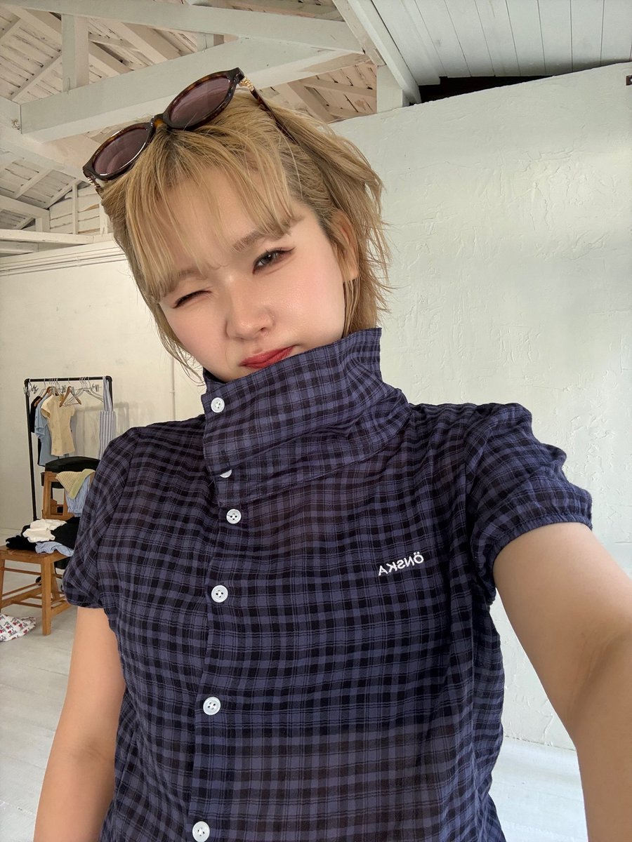 miko0735's tweet photo. 夏に向けてゲットしたチェックシャツ🫧🫐
この可愛さで4000円代なの神...
今年の夏の主役になりそう⋆ ˙ ⟡💫 https://t.co/ABi3H0YUTo