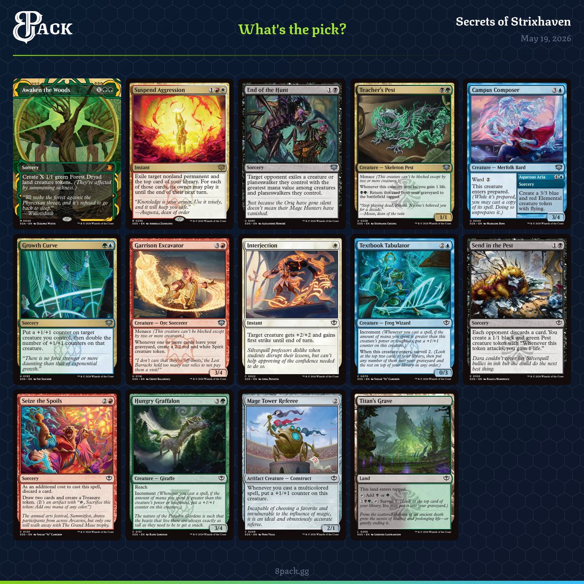 8Pack_gg's tweet photo. Is Awaken the Woods powerful enough to take P1P1? Or are you going in a different direction?
https://t.co/wNEb7s8nBP
#mtg #magicthegathering #8pack #p1p1 https://t.co/r1Hm0BSRq7