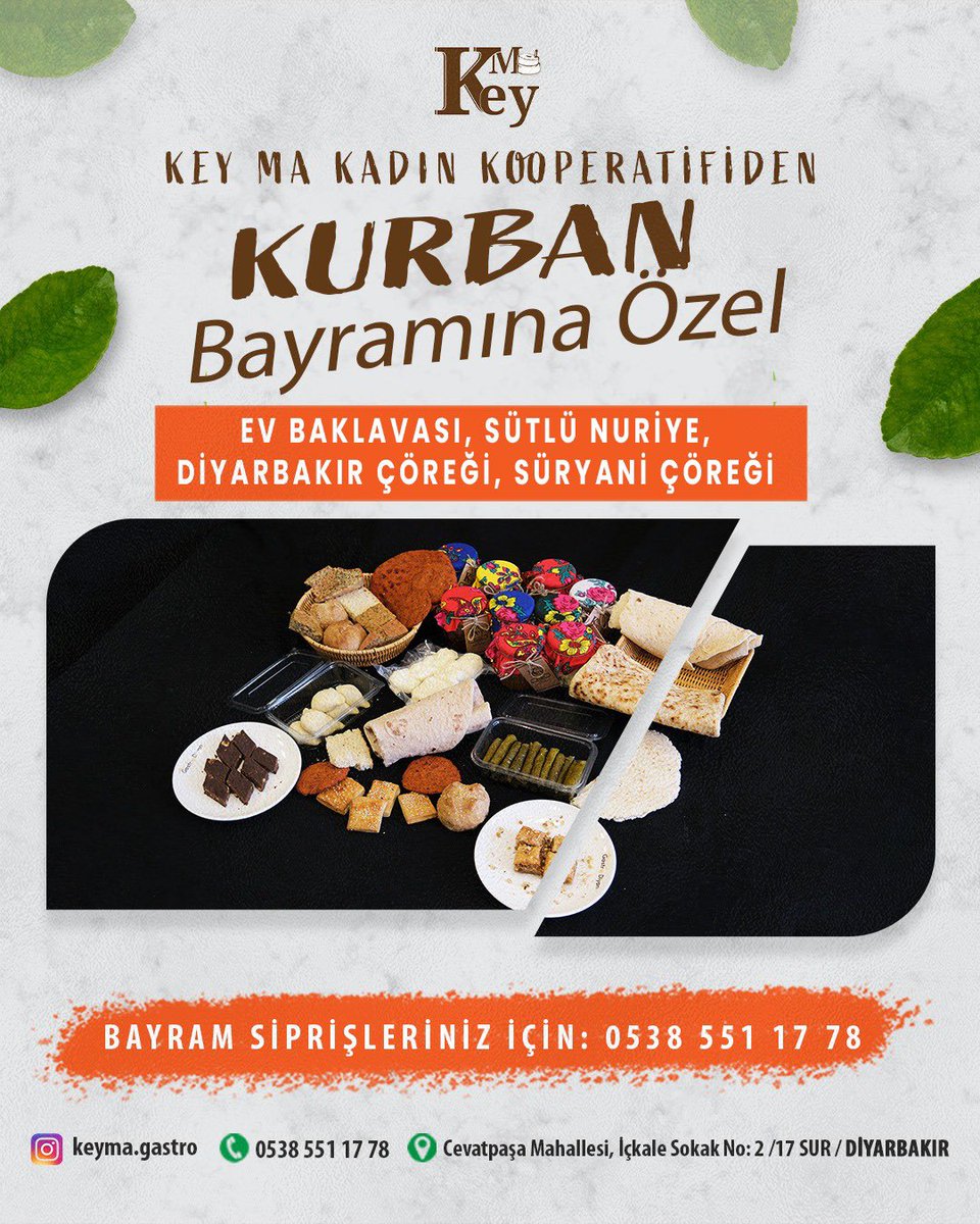 KeyMa_Gastro's tweet photo. Bayramın tadı Key Ma ile çıkar! ✨
Kurban Bayramı’na sayılı günler kala, mutfağımızda hummalı bir hazırlık başladı! Kadın kooperatifimizdeki maharetli ellerin sevgiyle hazırladığı geleneksel lezzetler, bayram sofralarınıza konuk olmaya hazır.

📞 Sipariş için: 0538 551 17 78 https://t.co/45PR5G4UNx
