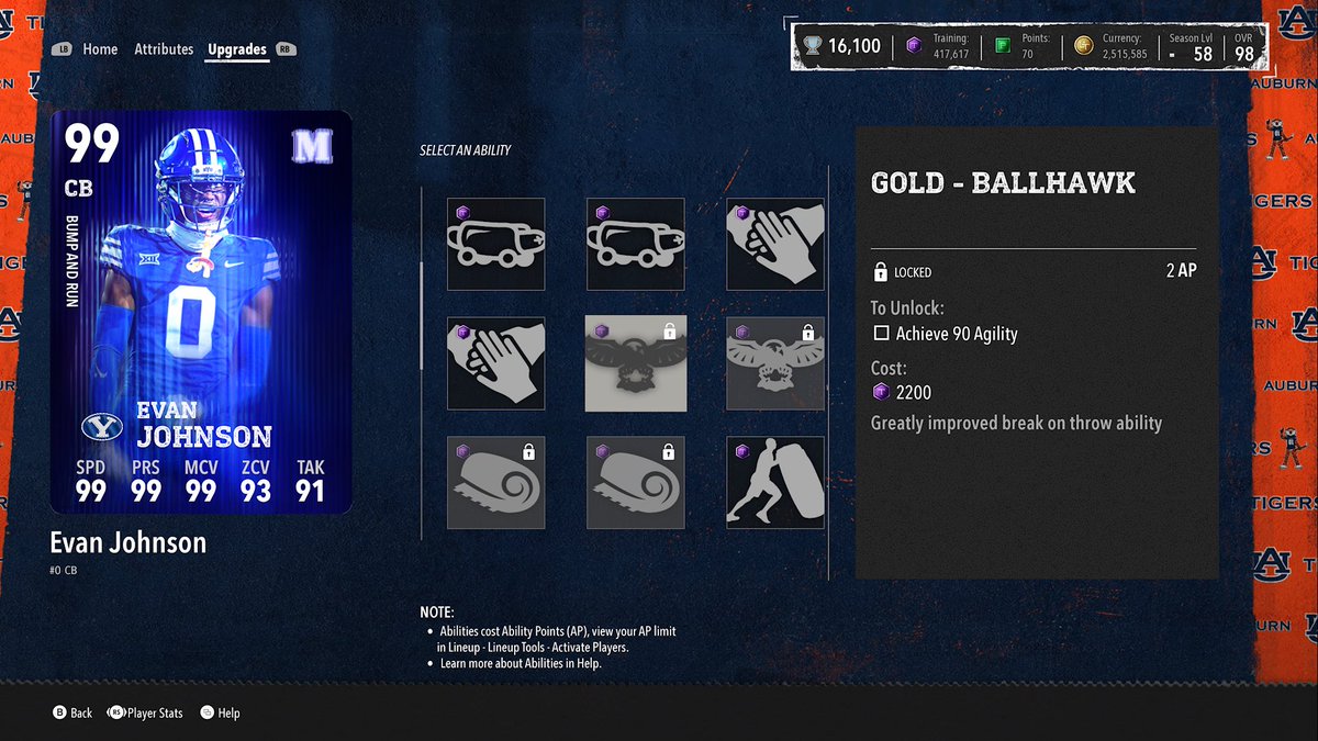 ChrisMizTV's tweet photo. Hey @EASPORTS_CUT @CFBDirect 

Let’s update these Champ Ranked cards abilities to be in line with current cards please

Genuinely wondering why I would grind for Champ right now

Champ tier is supposed to be the highest tier outside of Top 100, the card should at least match other promos

cc @TapXMikey @SlayiNSlays @ImOuTii @VanteTwitch