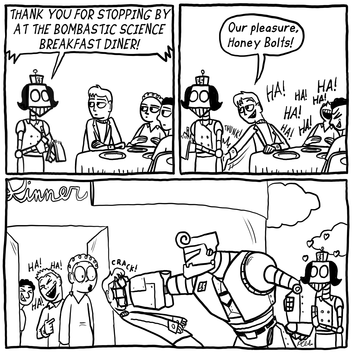 DouglPigPocker's tweet photo. #bombasticsciencecorp #comicstrip https://t.co/dyXiG4Bmdh