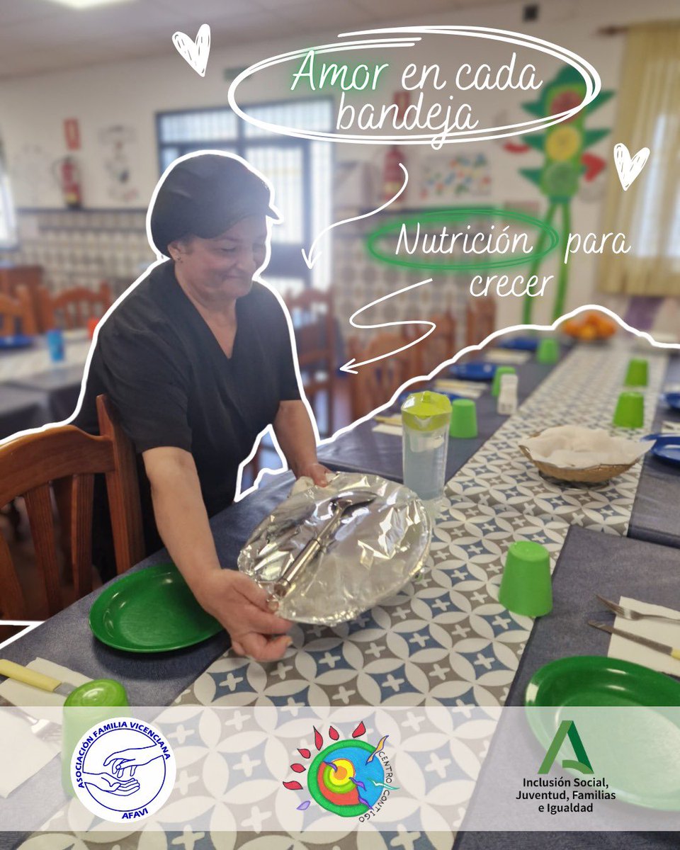 CentroContigo's tweet photo. Detrás de cada comida hay un equipo que trabaja con dedicación para apoyar el crecimiento y bienestar de nuestros niños y niñas día a día. Porque cada plato que se prepara es una oportunidad para cuidar su salud y apoyar su crecimiento.
@AFVicenciana 
@IgualdadAND https://t.co/kqsnFAxoyf