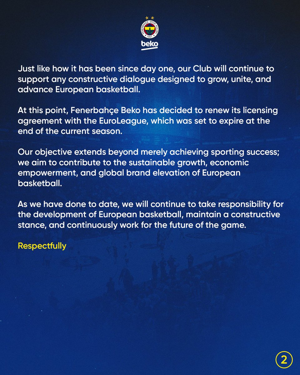 Fenerbahçe Beko tweet media