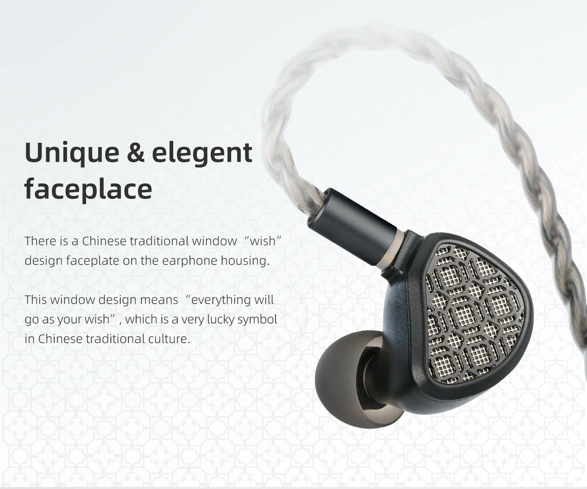 thehificat's tweet photo. Inspired by traditional Chinese "Wish Window" patterns 🪟 The Kefine Arnar is as beautiful as it sounds. 14.5mm Planar + Knowles BA | 3 tuning nozzles | 5-axis CNC aluminum $189 → https://t.co/VXFXYEXu2S
KefineArnar #HiFiAudio #IEM #Audiophile https://t.co/6d6gfcti6u