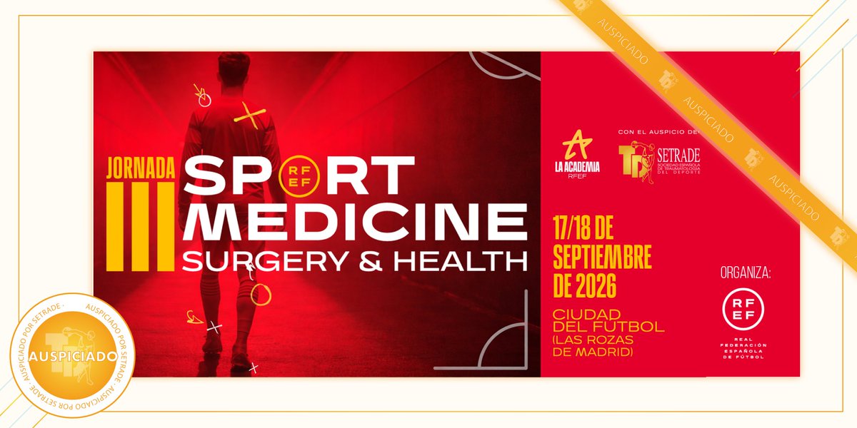 SETRADE (Soc.Esp. de Traumatología del Deporte) tweet media
