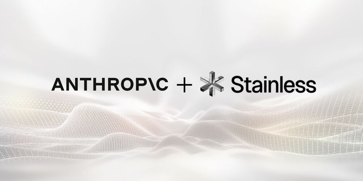 Jawlahco's tweet photo. شركة @AnthropicAI  تستحوذ على شركة @StainlessAPI المتخصصة في أدوات المطورين، والتي كانت تُستخدم تقنياتها من قبل OpenAI وGoogle وCloudflare.

الصفقة تعكس تصاعد المنافسة على السيطرة على البنية البرمجية وتجربة المطورين، مع تحول أدوات التطوير والتكامل إلى جزء أساسي من سوق الذكاء الاصطناعي الجديد.

تعرف على التفاصيل https://t.co/PhJTSKEV4U