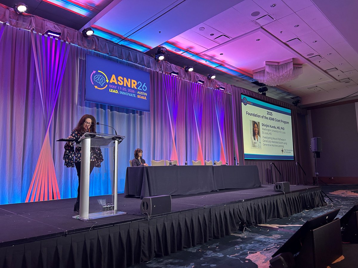 TheASNR's tweet photo. Thank you to Dr. Loevner &amp; Dr. Tanabe for an engaging start to the morning. #ASNR26 attendees got to learn about all of the accomplishments the Foundation of the #ASNR has made over the last year, and also had a chance to celebrate our 2025 grant recipients and their research. https://t.co/s1gfQgKFWv