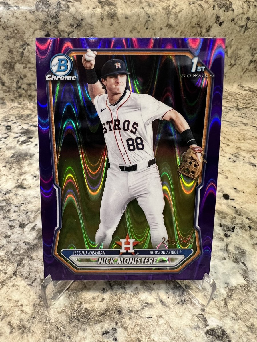 EDScards95's tweet photo. @ILOVECOLLECTING Nick Monistere Purple RayWave /250 - $20 https://t.co/5TmoARr0nb