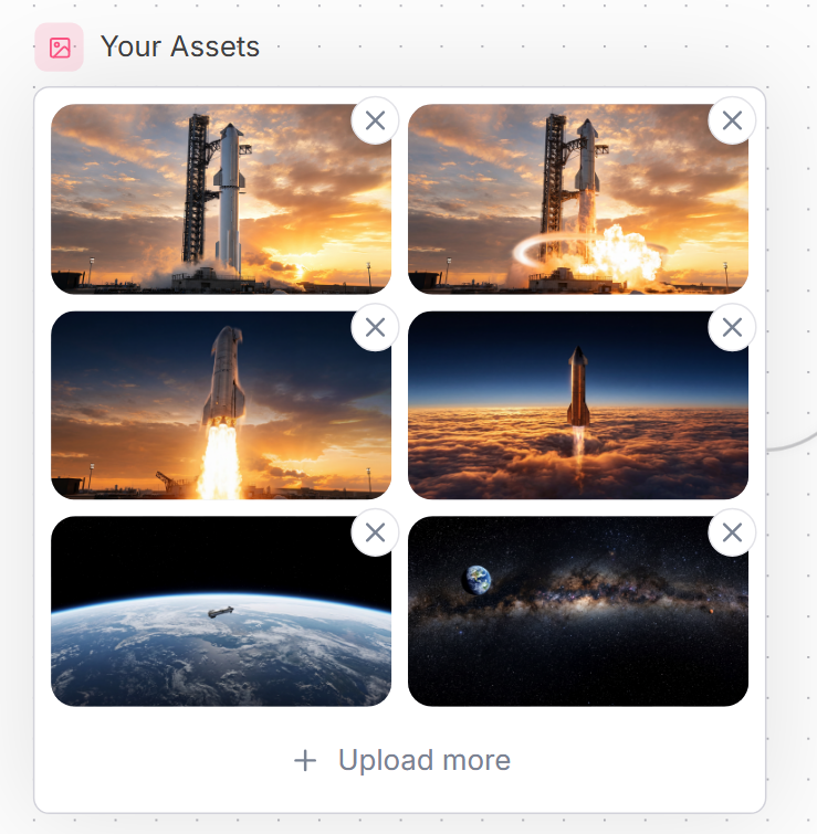 Space Asset Gallery UI