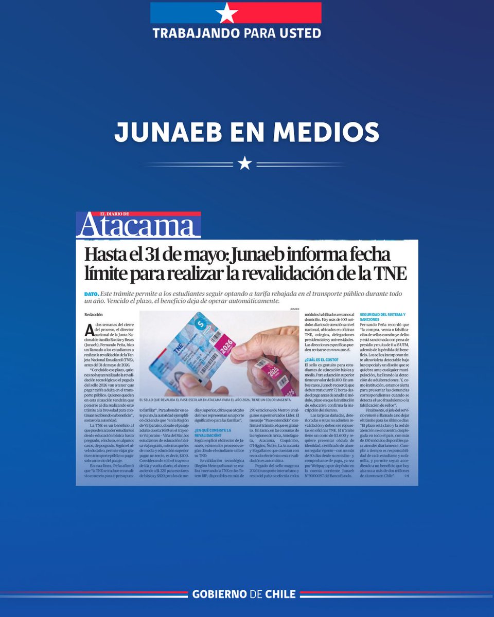 Junaeb Región de Atacama tweet media