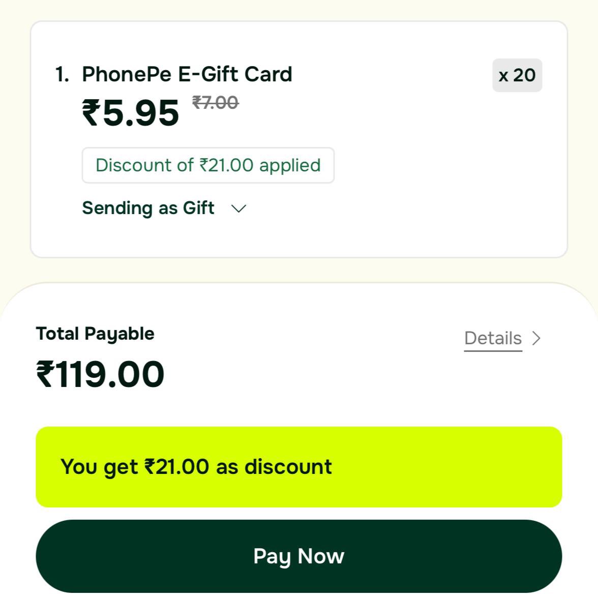 GrowDealz's tweet photo. PhonePe Egift Card 15% Off 

Code : PHONEPE10

Buy 20 Qty : https://t.co/dUMUapOf70

Rs.140 PhonePe GV At Rs.119 https://t.co/FEFiBlXboI