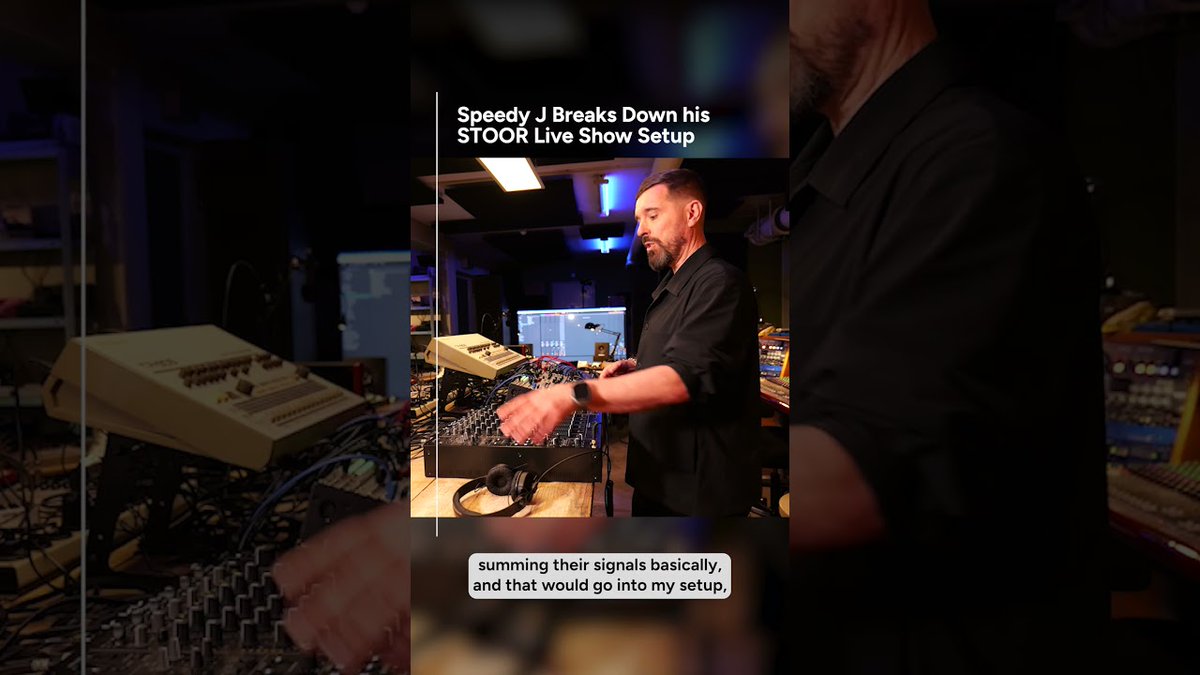 Daily_Newss's tweet photo. Speedy J reveals the set-up behind his 8-hour multi-artist improv hardware jams in the STOOR studio https://t.co/d0vHKjaW2t https://t.co/gUPN0m7Bqu