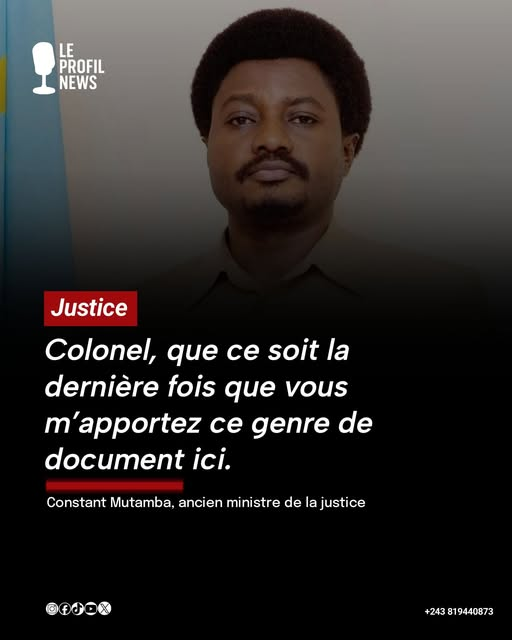DBangala's tweet photo. "Colonel, que ce soit la dernière fois que vous m’apportez ce genre de document ici. La prochaine fois que tu m’apporteras un document pareil, je vais faire un scandale. Qu’ils fassent ce qu’ils veulent, je suis déjà condamné, je ne viendrai pas comparaître. »#Mutamba https://t.co/VYHIv1skXo