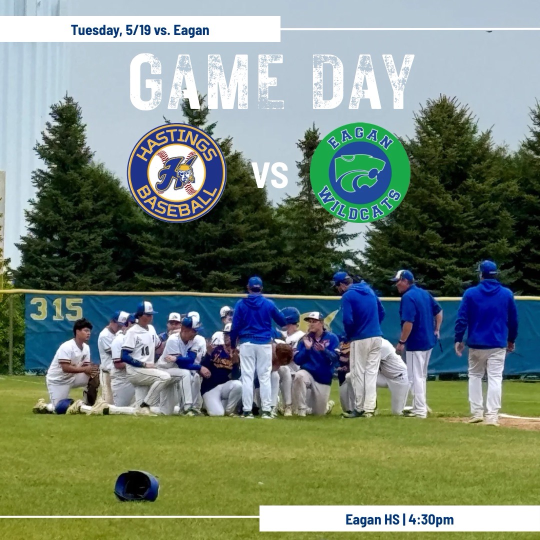 HHSRaiderBall's tweet photo. The Raiders will charter a bus to Eagan today for a section related showdown with the Wildcats.

First pitch slated for 4:30pm.

@KDWA1460 will have you covered with the play by play.

Go Raiders! https://t.co/2Khig6OxrH