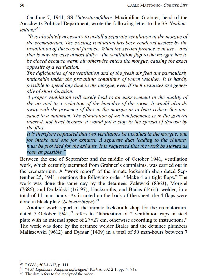 FanoftheEraGal's tweet photo. Recommend this book for people doing the fake chimney meme. The presence of chimneys and crematoria are not evidence of a genocide. https://t.co/KpFlz6f0Mp