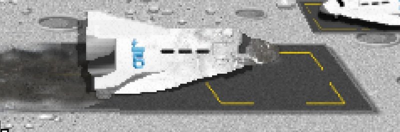 primeofunity's tweet photo. -- He made it so the ship wouldn't nosedive downward to his own death, but the slide to the ground is not going to be a easy ride...

...

' 𝙎𝙆𝙄𝙏❗ 𝙎𝙆𝙄𝙏❗ 𝙎𝙆𝙄𝙄𝙄𝙄𝙄𝙍𝙏❗❗❗ '

And our visitor' ship has made his landing, and with it, a landmark of skid marks as gift https://t.co/RlZsQ6dmQp
