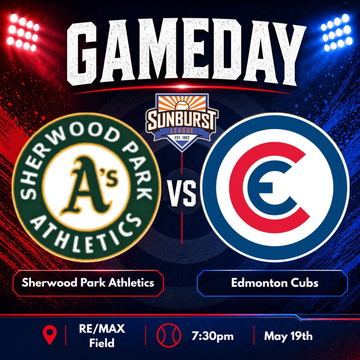 edmontoncubs's tweet photo. Home Opener tonight at RE/MAX Field! 🎉🏟 A's vs Cubs. 7:30pm start tonight. 

#gocubsgo🐻 https://t.co/SGWrrWCjdt