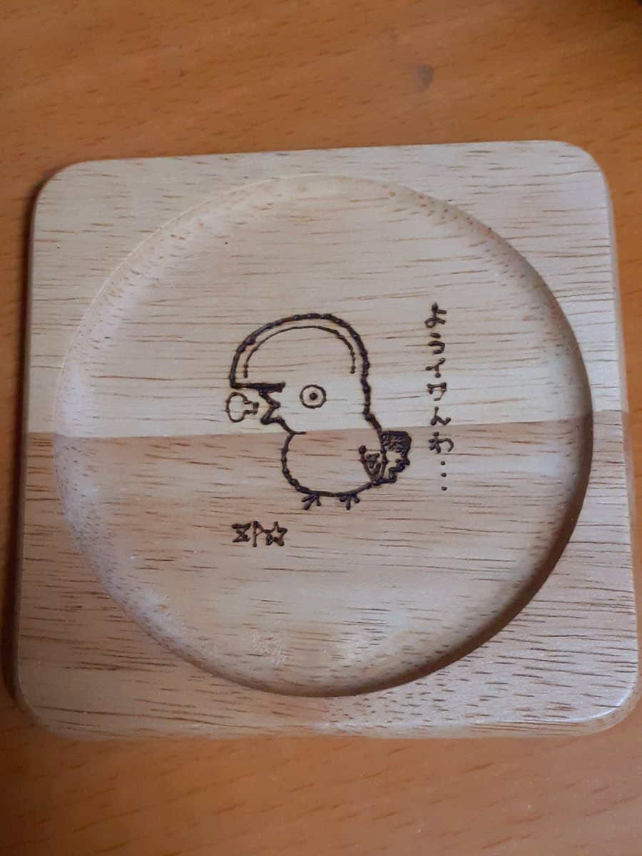 あきれるイワドリ』手描きコースター 5/30-31鳥フェス新潟