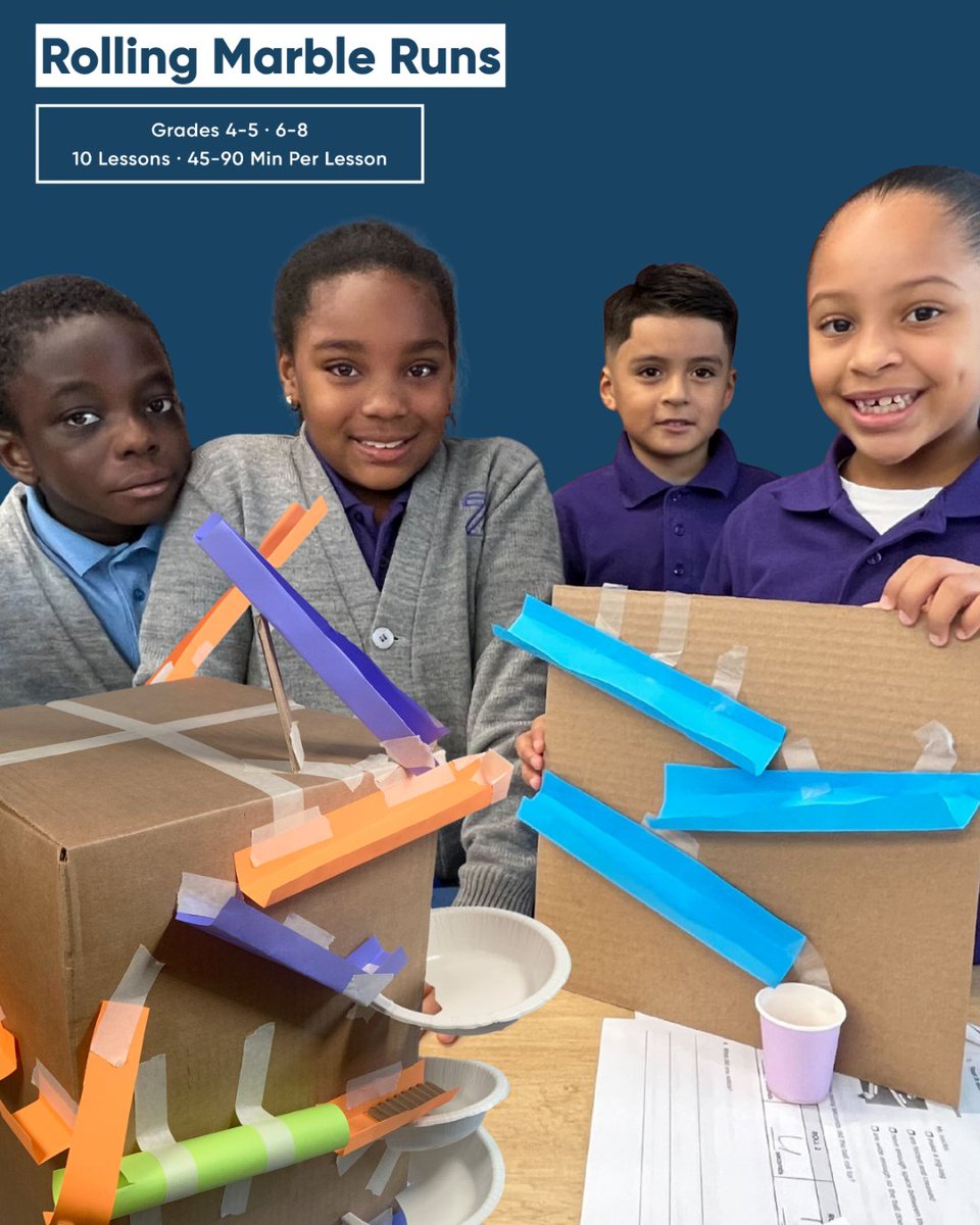 maker_maven's tweet photo. Looking for a hands-on engineering challenge? 🎢
Rolling Marble Runs gives students a chance to explore gravity, friction, collisions, and motion while building, testing, and improving their own designs: https://t.co/2DrfuqxwqT
#STEMEducation #NGSS #PhysicalScience https://t.co/kqqRC9AFHI