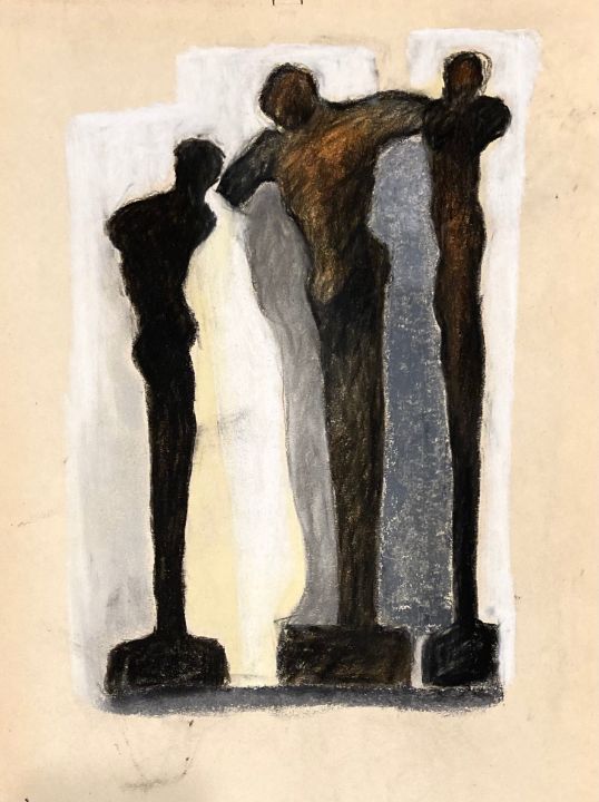 DavidEulerArt's tweet photo. Art of the Day! "Three Figures". Buy at: https://t.co/A58bR3zYvW https://t.co/yJXHlLUR81